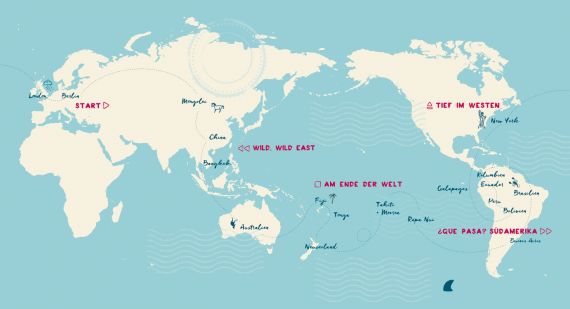 Weltreise-Berich "Stoppt die Welt, ich will aussteigen" von Martin Krengel: Der Reisebericht führt über folgende Länder: durch Südamerika, Asien, Australien und Städte wie Rio de Janeiro, Bangkok, Peking, New York