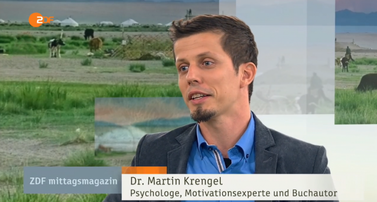 Lampenfieber-Pruefungsangst-Was ich gelernt habe- Gehe dahin wo die Angst sitzt - Dr Martin Krengel im Interview beim ZDF zum Thema - Weltreise und Persoenlichkeitsentwicklung